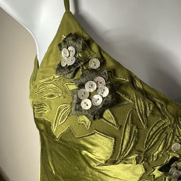 Vintage Sue Wong Nocturne Silk Dress Womens Size 2 Fairy 90s Y2K Asymmetric Hem - Picture 8 of 17